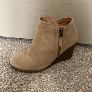 Beige booties